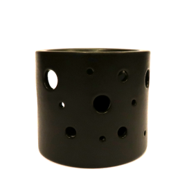 Aromalampa kruhy čierna